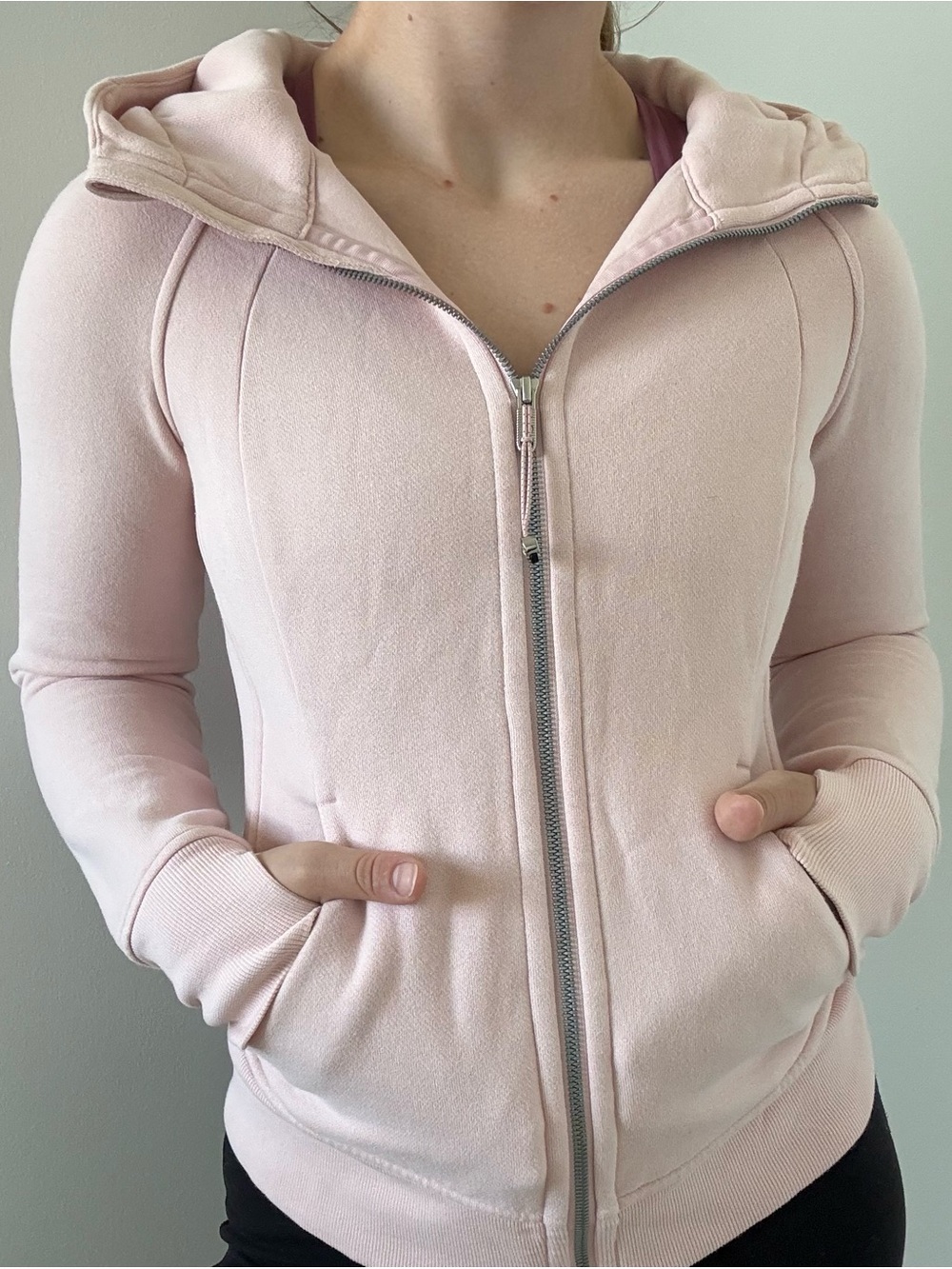 Lululemon Women’s Lightweight Zip-Up Hoodie Jacket - Pale Pink